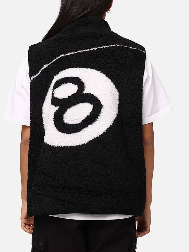 AU Australia 8BALL SHERPA Reversible Vest ST0M0475 Black MENS M L XL - STUSSY - BALAAN 6