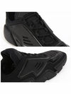 Logo Techno Stretch Fabric Low Top Sneakers Black - PRADA - BALAAN 6