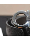 Reversible Gancini Belt Black Hickory - SALVATORE FERRAGAMO - BALAAN 7