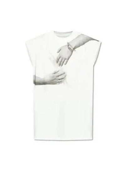 Printing Sleeveless Off White - MAISON MARGIELA - BALAAN 2