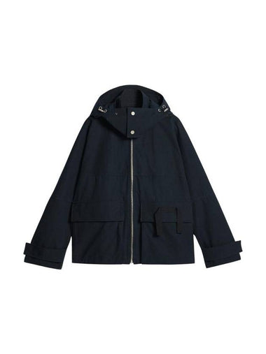 Le Blouson Molhaddo Hooded Military Parka Navy - JACQUEMUS - BALAAN 1