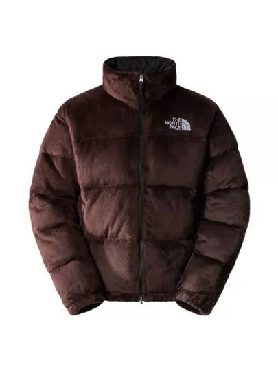 Nuptse Velor Short Down Padding Brown - THE NORTH FACE - BALAAN 2