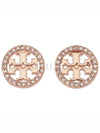 Miller Crystal Stud Earrings Rose Gold - TORY BURCH - BALAAN 2