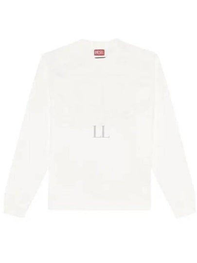 Men's Logo Embroidery Sweatshirt White - DIESEL - BALAAN 2