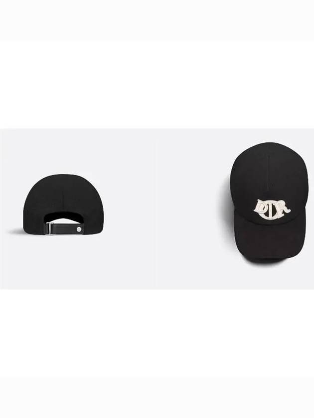 Charm Embroidery Ball Cap Black - DIOR - BALAAN 4