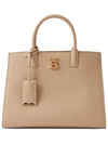 Mini Frances Leather Tote Bag Beige - BURBERRY - BALAAN 1