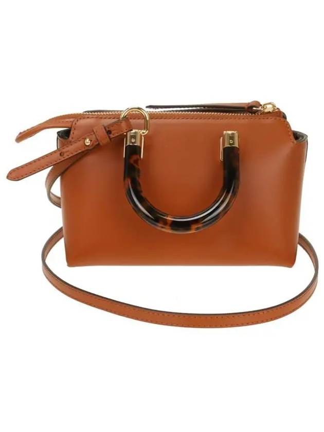 By The Way Small Leather Tote Bag Brown - FENDI - BALAAN 4