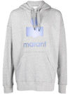 Miley Logo Print Hoodie Grey - ISABEL MARANT - BALAAN 2