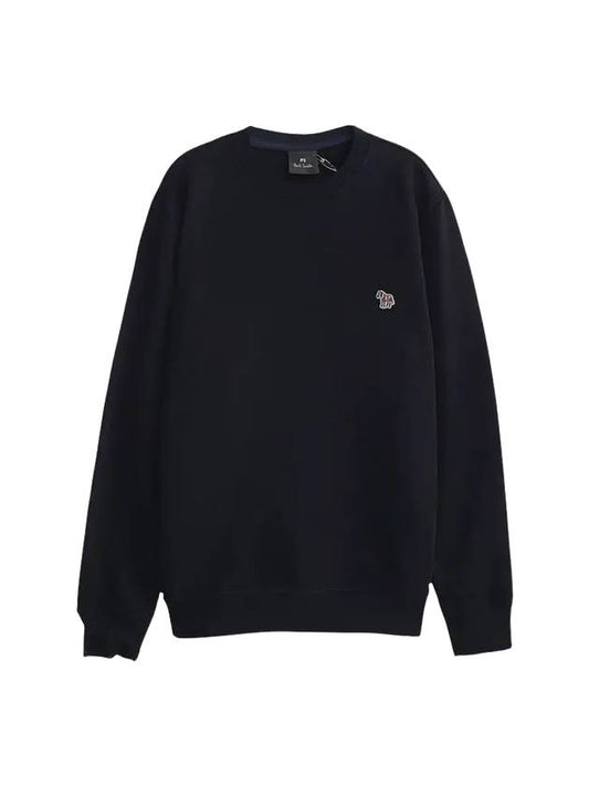 Zebra Patch Organic Cotton Sweatshirt Black - PAUL SMITH - BALAAN 1