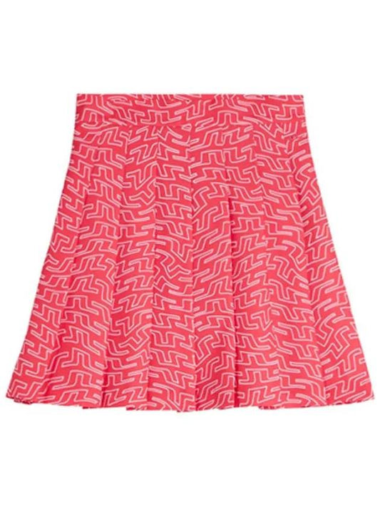 SS Adina Print Skirt Pink Bridge GWSD07825 - J.LINDEBERG - BALAAN 1