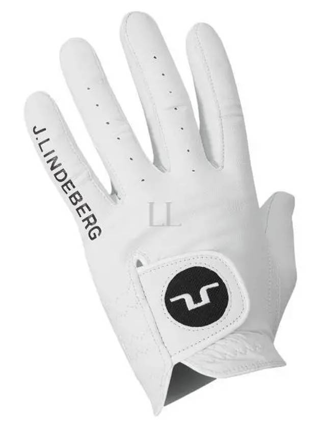 Lawn Leather Golf Gloves White - J.LINDEBERG - BALAAN 2