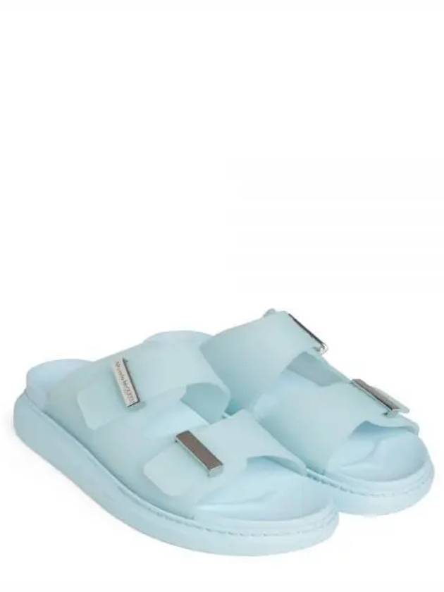 Hybrid Double Strap Slippers Blue - ALEXANDER MCQUEEN - BALAAN 2