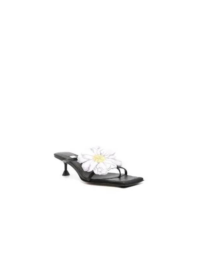 MIISTA flower decorated leather sandal heels MI004353 5439 BLACK - ETC - BALAAN 3