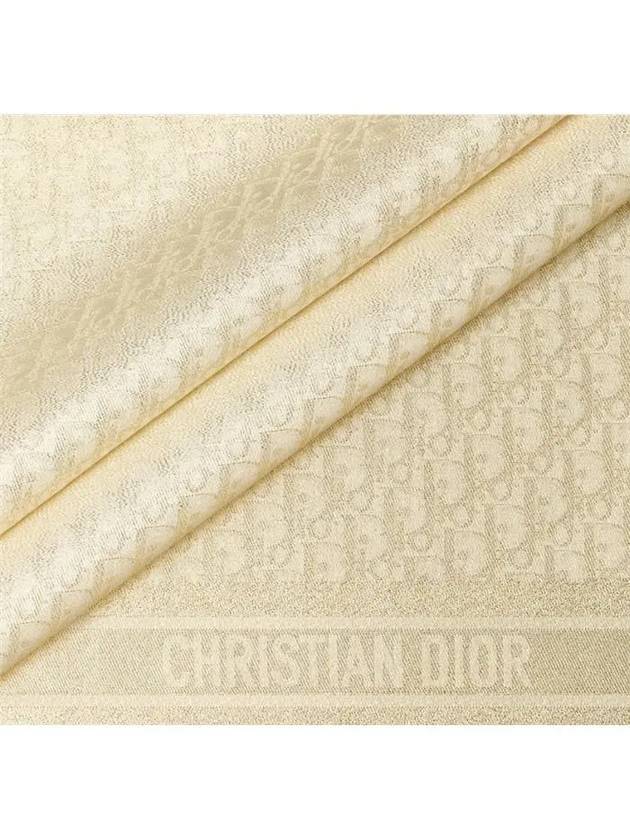 Oblique Shawl Silk Scarf Gold - DIOR - BALAAN 9