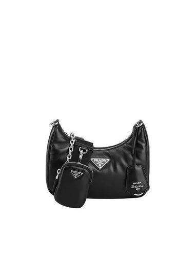 Re-Edition 2005 Padded Nappa Leather Shoulder Bag Black - PRADA - BALAAN 1