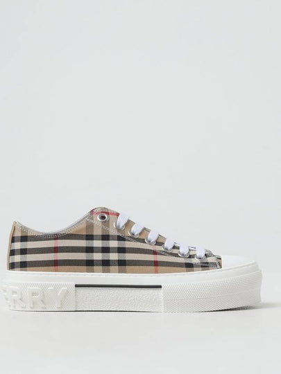 Vintage Check Cotton Sneakers Archive Beige - BURBERRY - BALAAN 2