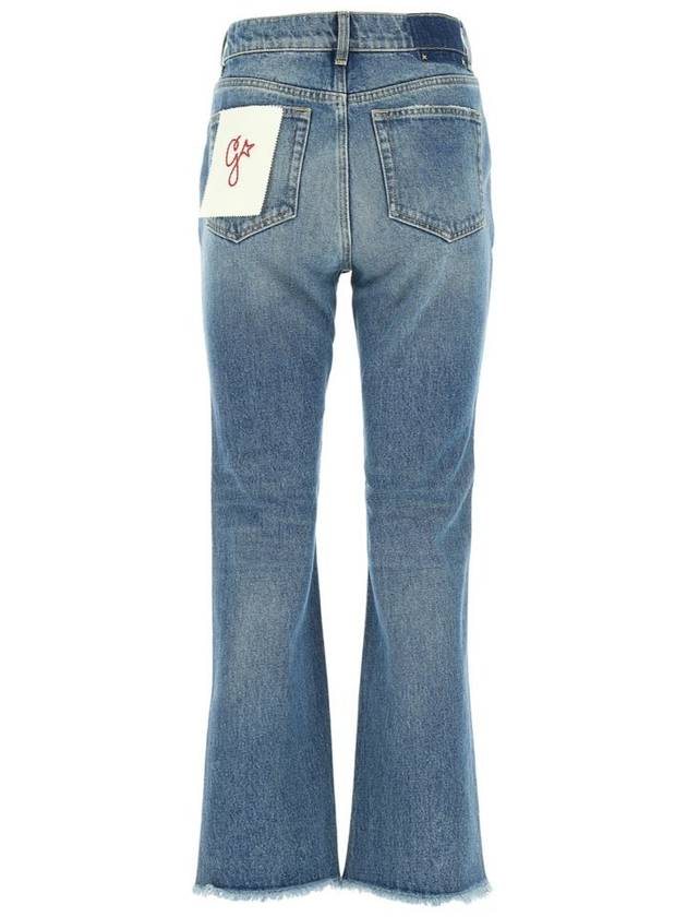 Crop Flared Jeans Blue - GOLDEN GOOSE - BALAAN 3