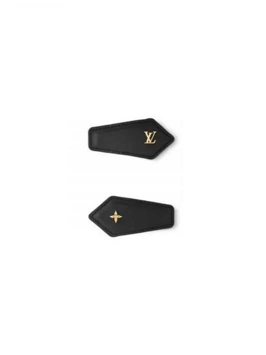 LV Backstage Leather Hair Clip Black - LOUIS VUITTON - BALAAN 2