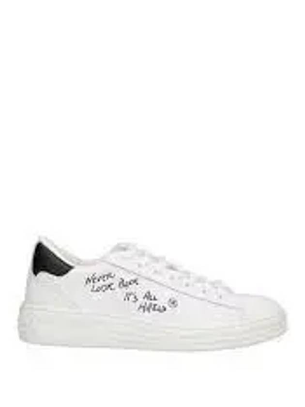 Lettering Logo Low-Top Sneakers White - MSGM - BALAAN 2