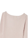 Twist slim ribbed knit Light pink - THE GREEN LAB - BALAAN 4