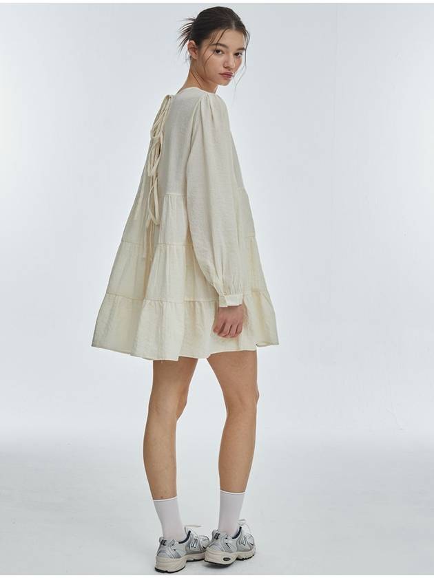 CanCan Long Sleeve One Piece Ivory - MANAVIS7 - BALAAN 4