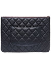 Women s A82545 Caviar Black Silver New Medium Clutch - CHANEL - BALAAN 3