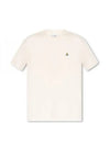 ORB Logo Cotton Short Sleeve T-Shirt Beige - VIVIENNE WESTWOOD - BALAAN 2