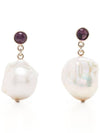 Darcey Pearl Earrings Silver - CHLOE - BALAAN 1