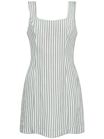 Posse Striped Pattern Dress 'Diana', Women's, Green - POSSE - BALAAN 1