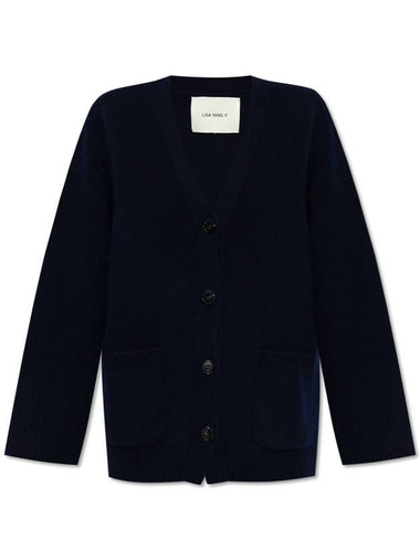 Lisa Yang Cardigan Kellie, Women's, Navy Blue - LISA YANG - BALAAN 1