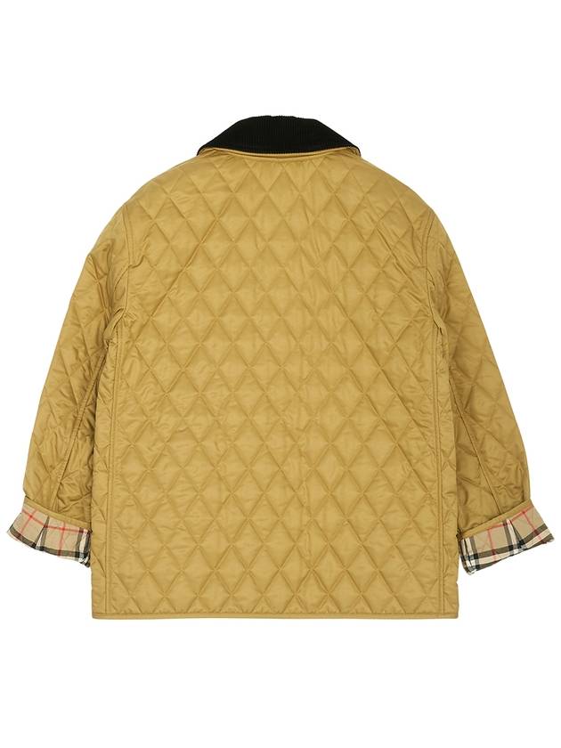 Corduroy Collar Diamond Quilted Jacket Brown - BURBERRY - BALAAN 3