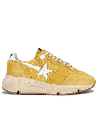 Running Sole White Leather Star Low Top Sneakers Yellow - GOLDEN GOOSE - BALAAN 2