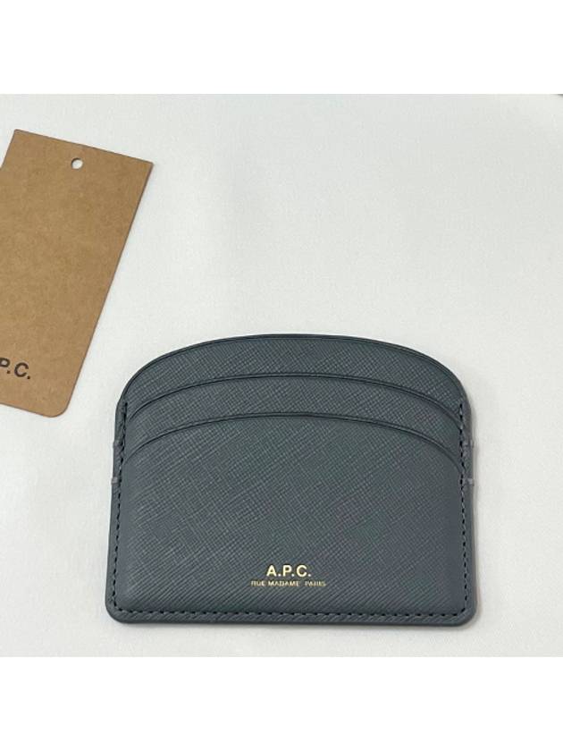 Demi Lune Card Wallet Grey - A.P.C. - BALAAN 4