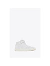 Lax Lace-up Logo Lettering Leather Low Top Sneakers White - SAINT LAURENT - BALAAN 2