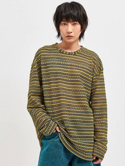 See through craft knit top pullover yellow - C WEAR BY THE GENIUS - BALAAN 2