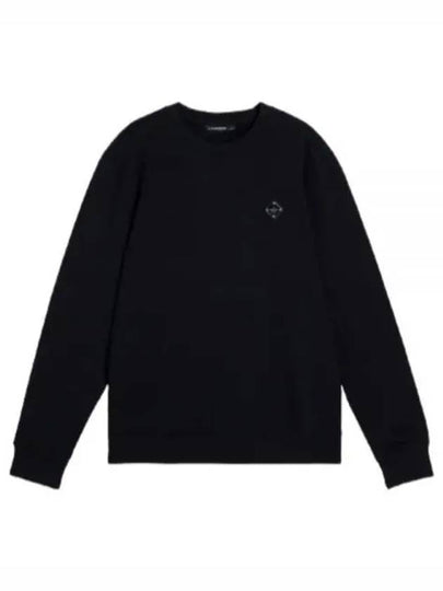 Throw Patch Crew Neck Sweater Black - J.LINDEBERG - BALAAN 2