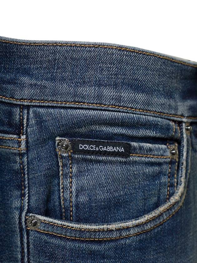 Essential Stretch Skinny Jeans Blue - DOLCE&GABBANA - BALAAN 4