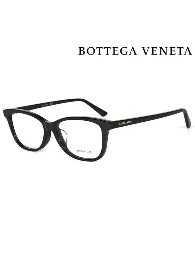 Square Acetate Eyeglasses Black - BOTTEGA VENETA - BALAAN.