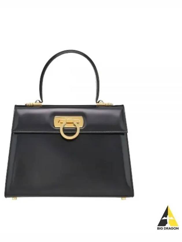 Iconic Large Tote Bag Black - SALVATORE FERRAGAMO - BALAAN 2