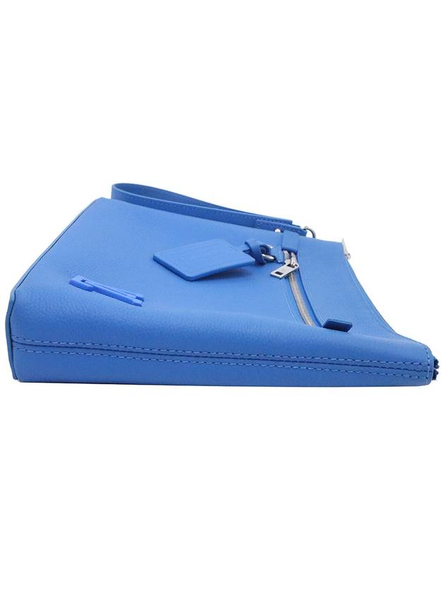 Women s Louis Vuitton M82270 Bright Blue Aerogram Leather Take Off Pouch Clutch gt Gangbuk used luxury goods - LOUIS VUITTON - BALAAN 6