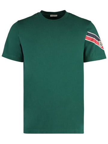 Moncler Cotton Crew-Neck T-Shirt - MONCLER - BALAAN 1