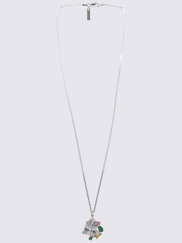 Hatton Labs Silver Metal Multi Charms Necklace - HATTON LABS - BALAAN 1