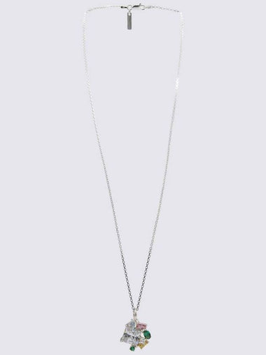 Hatton Labs Silver Metal Multi Charms Necklace - HATTON LABS - BALAAN 1