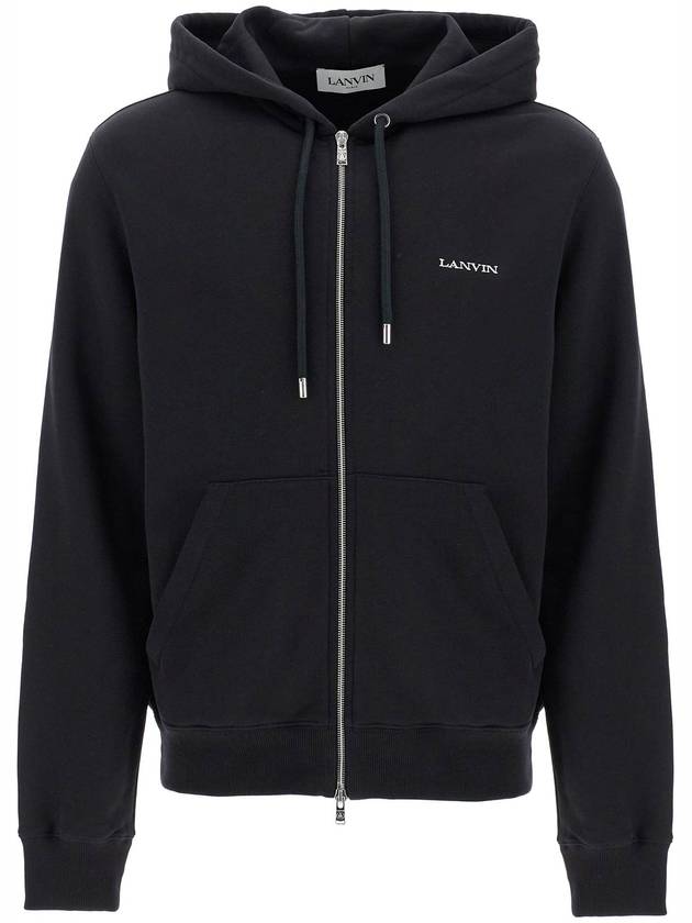 hooded sweatshirt with zipper - LANVIN - BALAAN 1