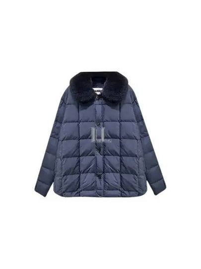 Men's Shearling Down Padded Navy - JIL SANDER - BALAAN 2