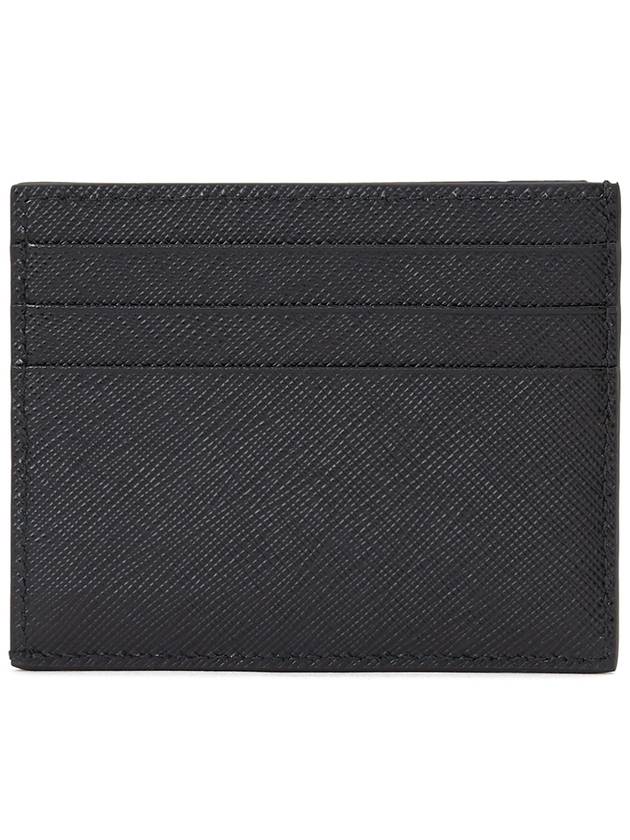 Saffiano Leather Card Wallet Black - PRADA - BALAAN 3