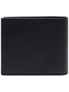 Logo East West Half Wallet Black - SAINT LAURENT - BALAAN 5