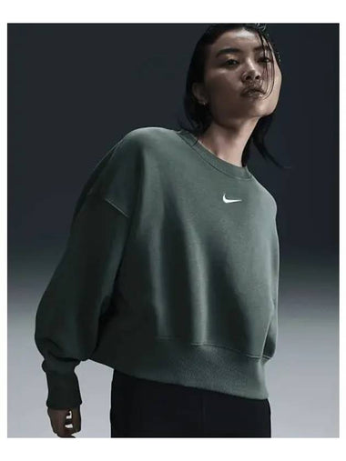 Sportswear Phoenix Fleece Women s Oversized Crew Neck Sweatshirt Vintage Green DQ5762 338 721009 - NIKE - BALAAN 1