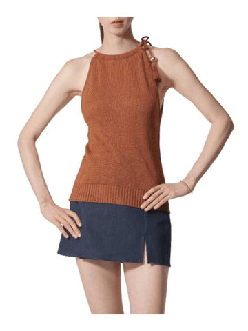 Moriana Sleeveless Brown - MAX MARA - BALAAN 1