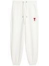 Heart Logo Jogger Pants White - AMI - BALAAN 2